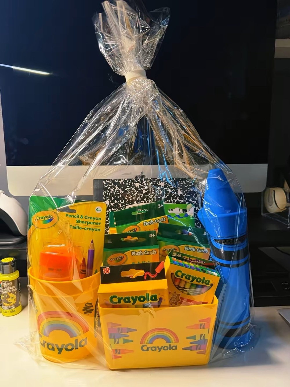 Crayola Themed Basket